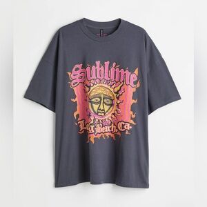 Divided Sublime T-Shirt rock band extra small oversized grey